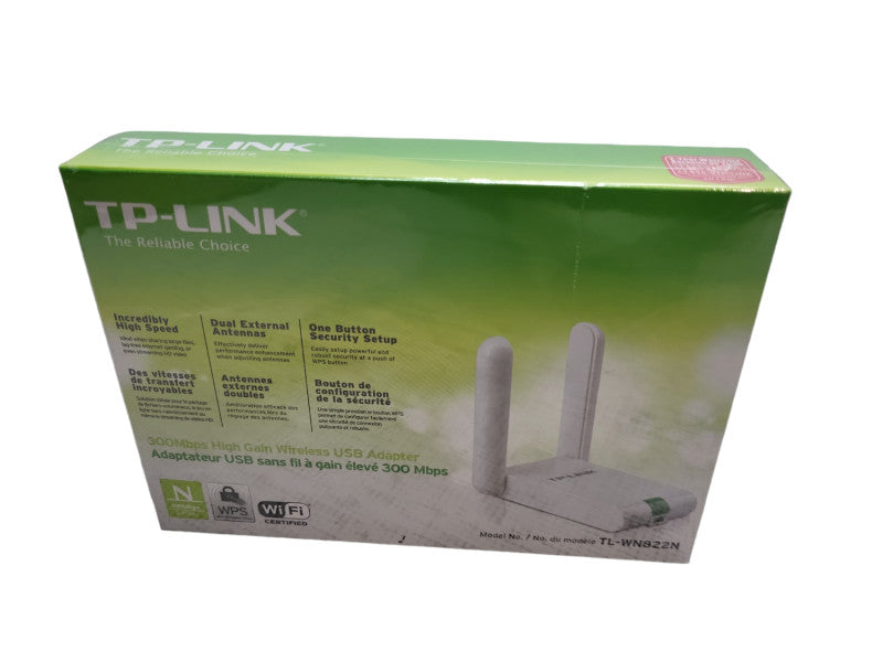TP-LINK 300Mbps High Gain Wireless N USB Adapter - TL-WN822N &