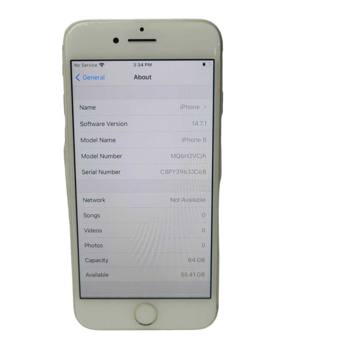 Apple iPhone 8 64GB UNLOCKED Pearl White  -