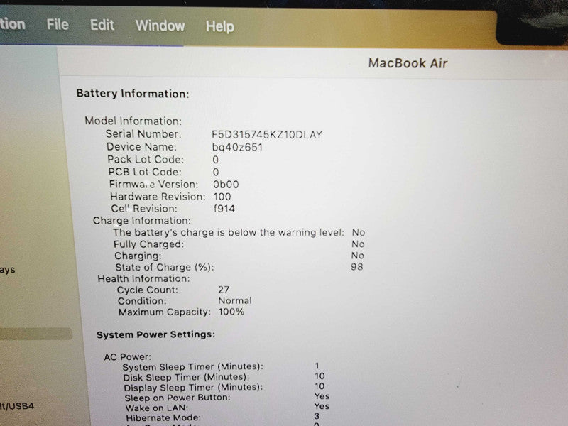 Apple Macbook Air 2022 13\\" Chip M2 8GB RAM 500GB SSD [A2681 - Read] (