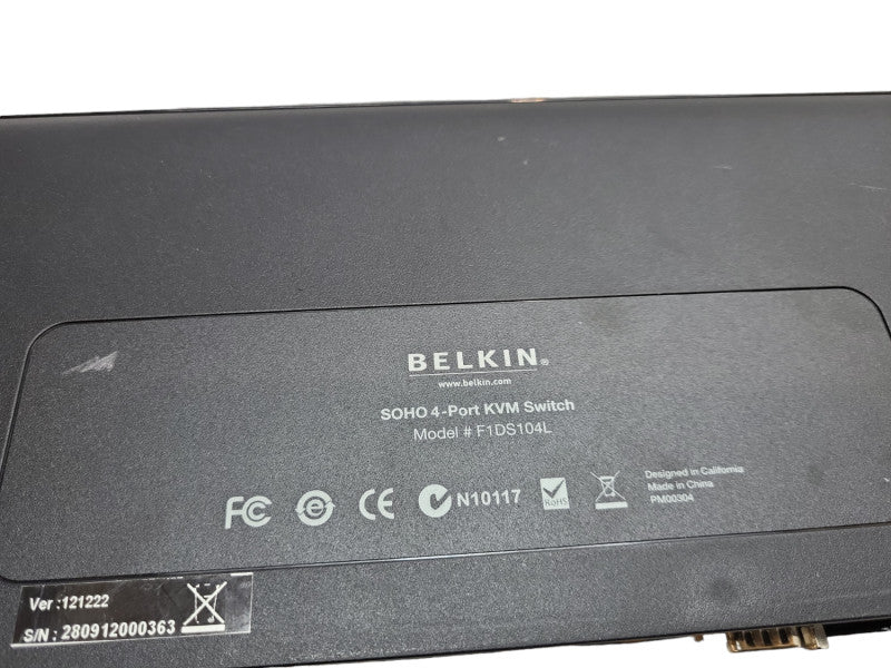 Belkin OmniView SOHO KVM Switch with Audio F1DS104L Connecting MP3 Player &