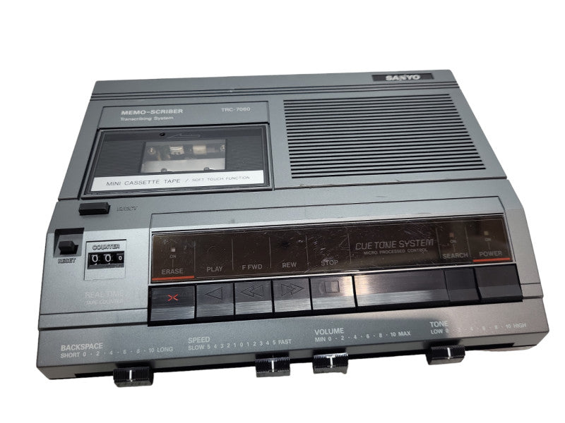 Sanyo TRC-7060 Desktop Cassette Transcriber / Recorder &