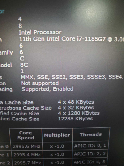 HP EliteBook 840 G8 i7-1185G7 16GB DDR4 256GB NVME  Lap200