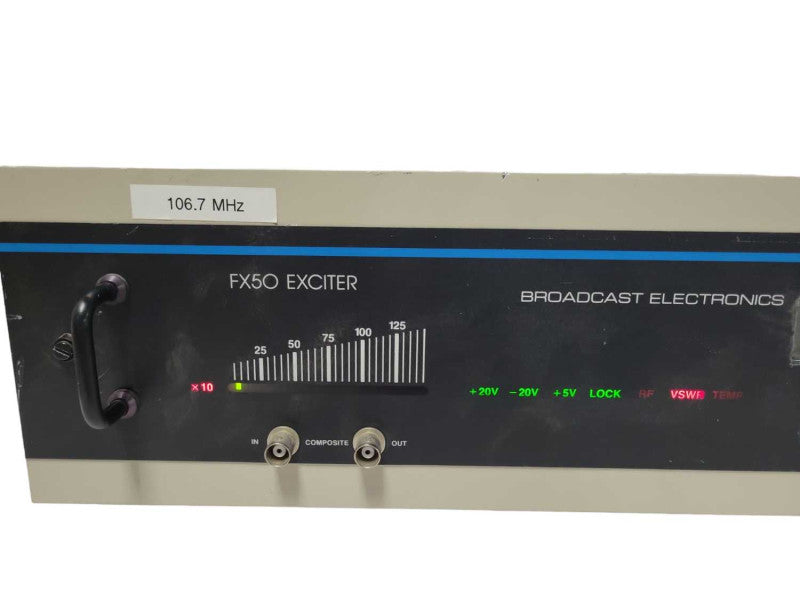 Broadcast Electronics FX50 Exciter FCC Transmitter Data PN: 909-1050-224 READ _
