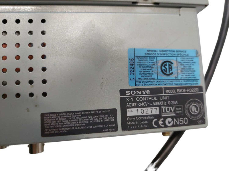 Sony X-Y Control Unit Rack Mountable Model: BKS-R3220 =