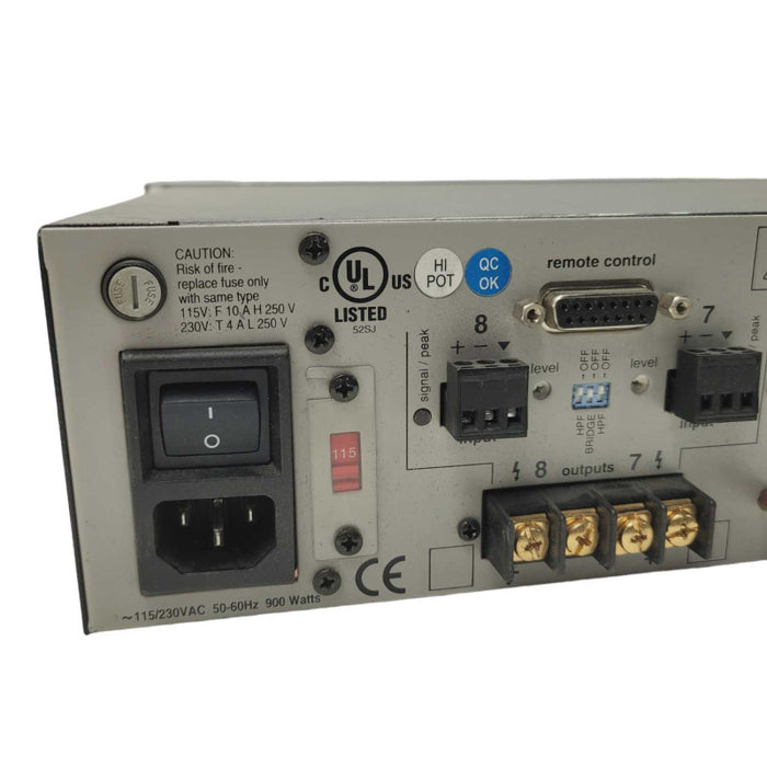 Biamp MCA-8050 Multi Channel Audio Amplifier Plz READ  -