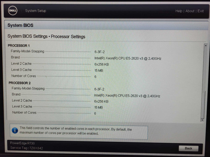 Dell PE R730 2x Xeon E5-2620 v3 2.4GHz 64GB ECC DDR4 H730 Mini 2x PSU 2.5\\" $