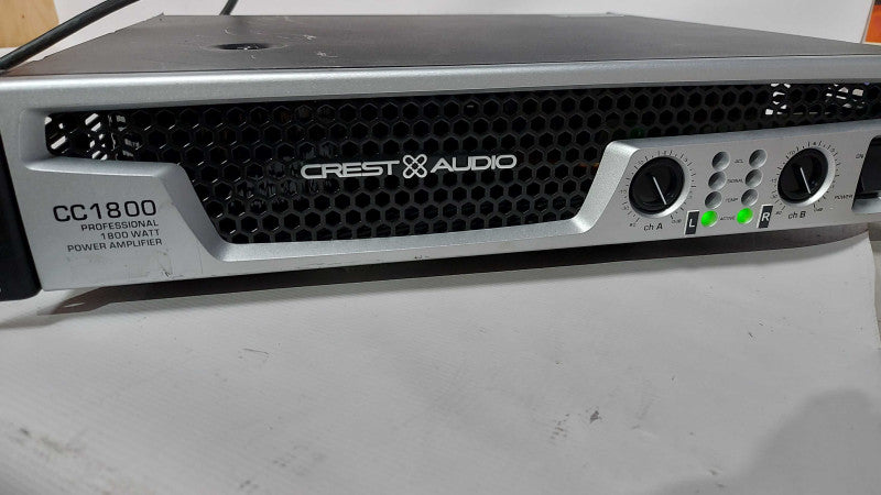 Crest Audio CC 1800 Professional Power Audio Amplifier - READ #