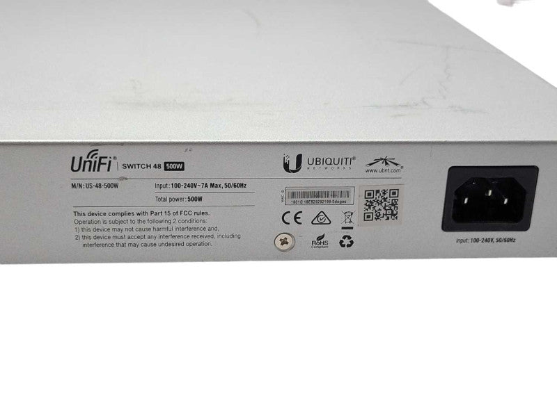Ubiquiti US-48-500W UniFi 48-Port Managed PoE+ Switch, SEE _