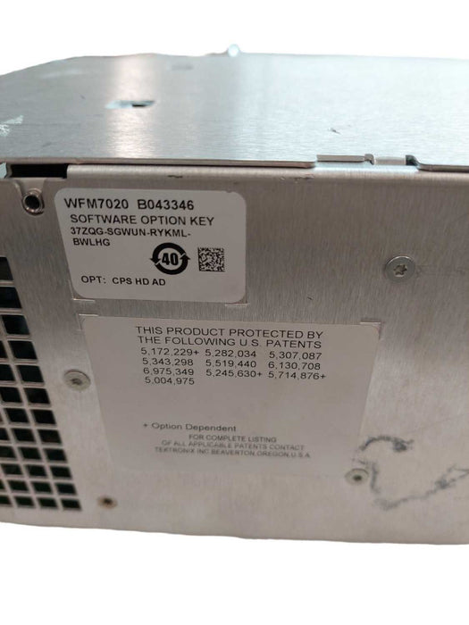 Tektronix WFM Waveform Monitor OPT: SD HD CPS EYE AD PH =