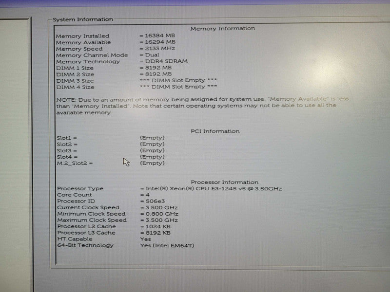 Dell precision T3620 Xeon E3-1245 V5 @ 3.50ghz / 16gb ram / NO HDD/GPU !