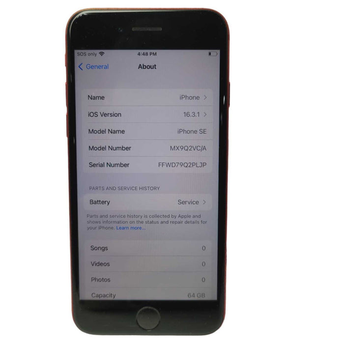 Apple iPhone SE 2020 64GB UNLOCKED product RED Plz READ  -