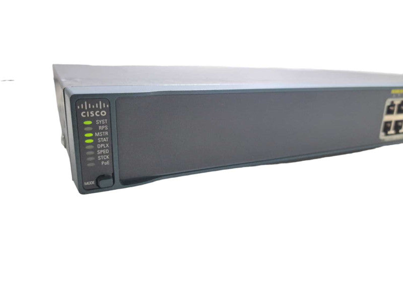 Cisco WS-C2960S-24PS-L | 24 Port Gigabit 370W PoE+ Network Switch )