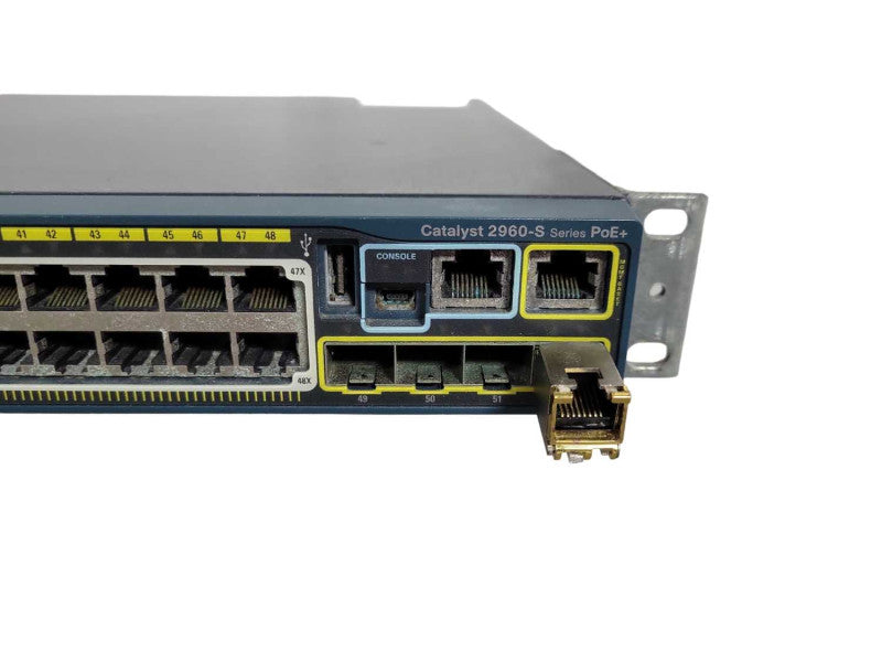 Cisco WS-C2960S-48FPS-L Catalyst 2960-S 48-Port PoE+ Network Switch Gigabit !