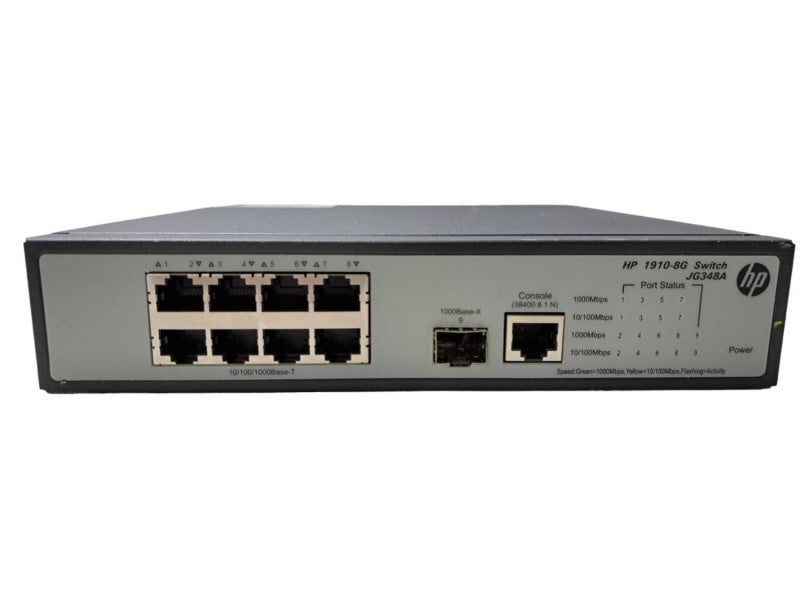 HP 1910-8G JG348A | 8 Port Gigabit Network Switch | Factory Reset )