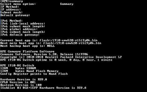HP 1910-8G JG348A | 8 Port Gigabit Network Switch | Factory Reset )