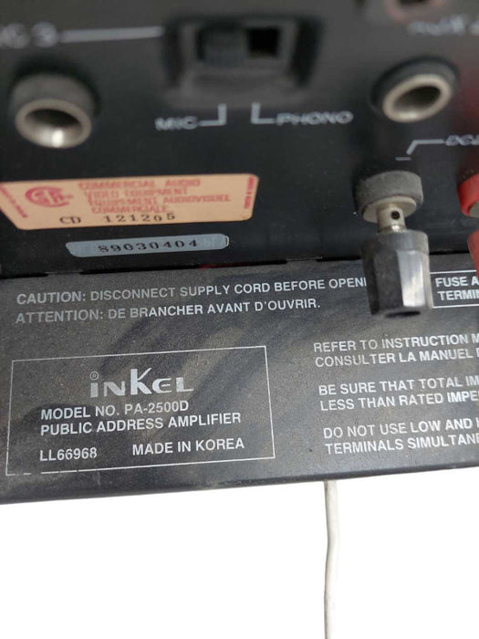 Inkel Public Address Amplifier Model: PA-25000D =