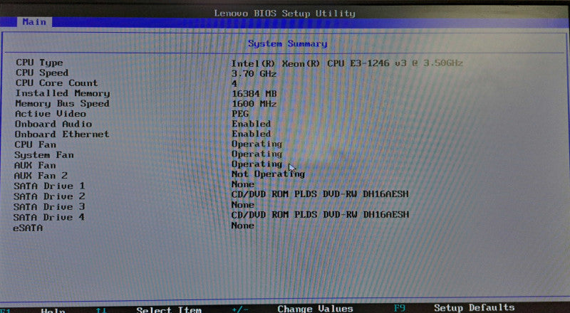 Lenovo ThinkStation P300 | Xeon E3-1246 v3 @ 3.50GHz 16GB Ram Quadro K2200 )