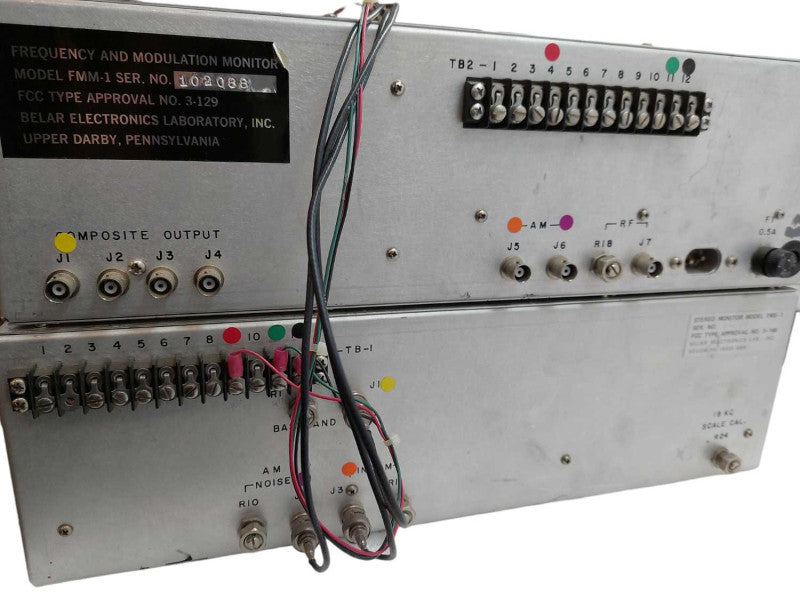BELAR FM Monitor & Stereo Monitor Model: FMS-1 & FMM-1 =