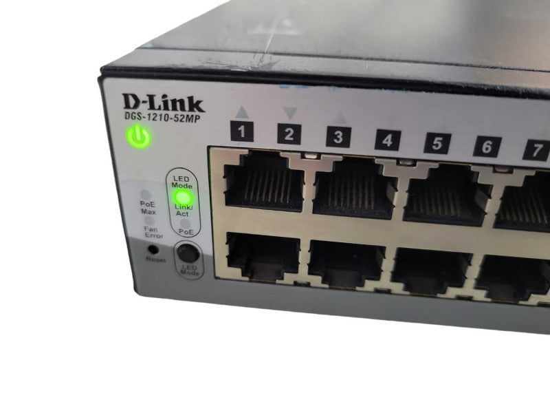 D-Link DGS-1210-52MP 52-Port Gigabit Smart Managed PoE Switch !