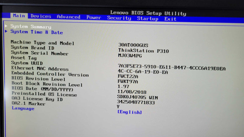 Lenovo  ThinkStation P310 - Xeon E3-1245 v5 | 16GB RAM | QUADRO  K2200 Q%
