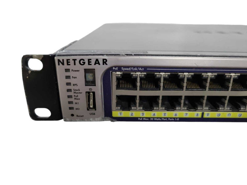 Netgear ProSafe 48 Port GSM7252PS Gigabit L2+ Managed Stackable POE Switch !