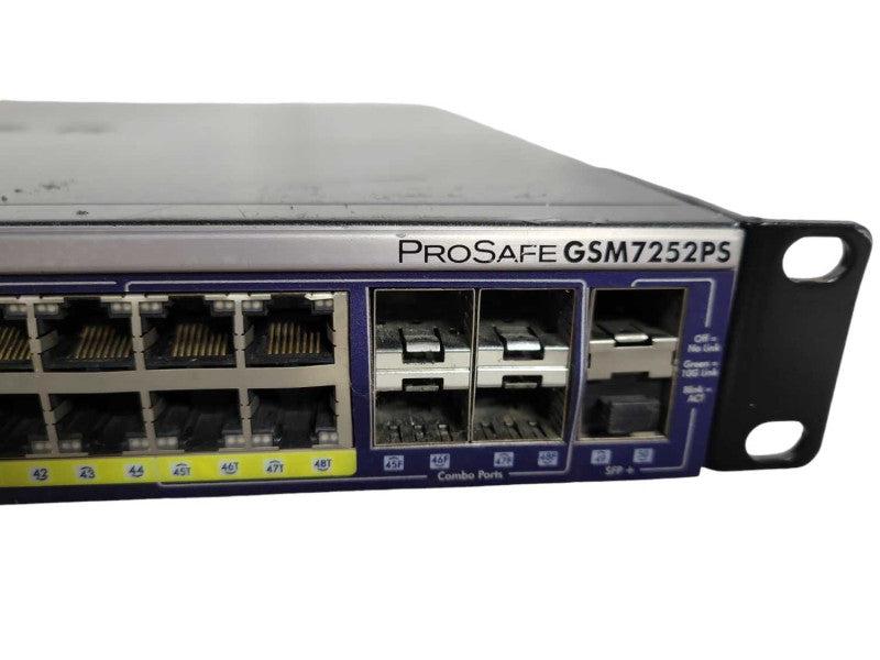 Netgear ProSafe 48 Port GSM7252PS Gigabit L2+ Managed Stackable POE Switch !