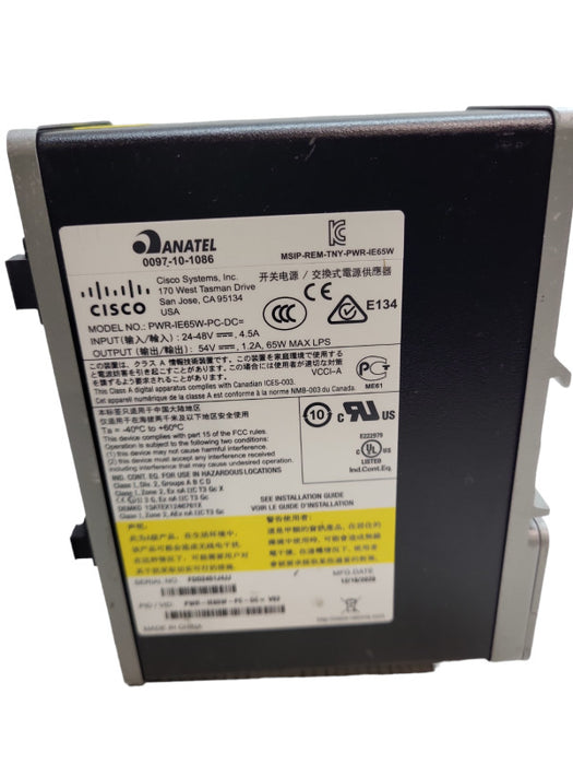Cisco Power Supply DC to DC PWR-IE65W-PC-DC  &