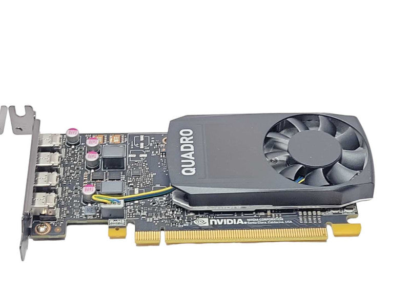 NVIDIA Quadro P1000 4GB GDDR5 PCI GPU 4x Mini DisplayPort Low Profile _