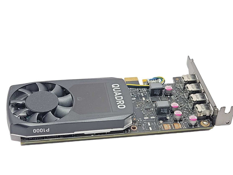 NVIDIA Quadro P1000 4GB GDDR5 PCI GPU 4x Mini DisplayPort Low Profile _