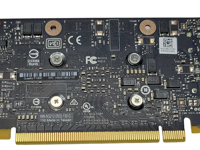 NVIDIA Quadro P1000 4GB GDDR5 PCI GPU 4x Mini DisplayPort Low Profile _