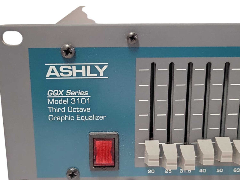 Ashly GQX Series 3101 Third Octave Graphic Equalizer, READ _
