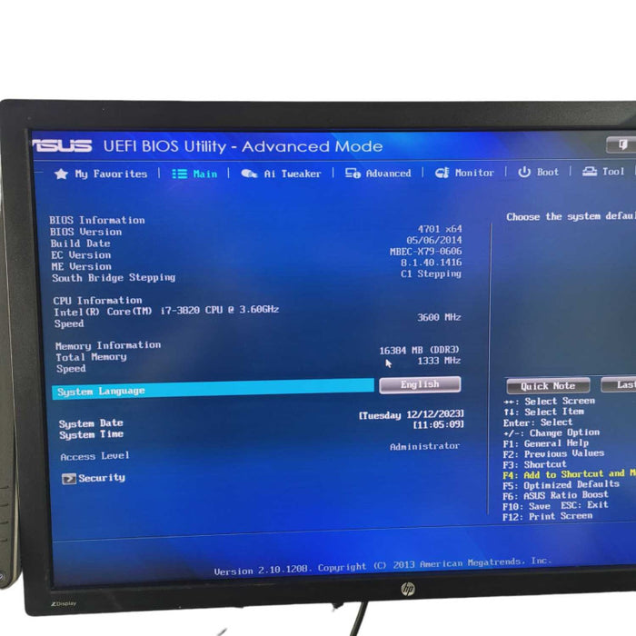 ASUS P9X79 LE MOBO with i7-3820 @3.60GHz 16GB Gaming RAM  -