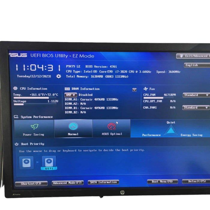 ASUS P9X79 LE MOBO with i7-3820 @3.60GHz 16GB Gaming RAM  -