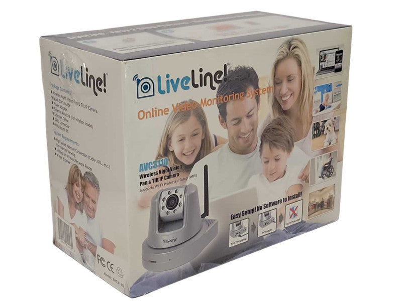 New LiveLine Wireless Night Vision Pan Tilt IP Camera AVC3110 _