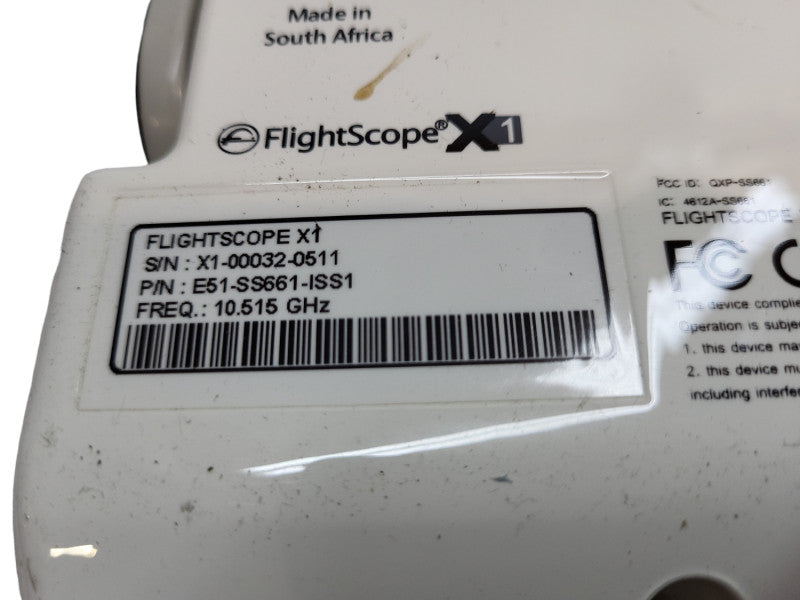 Flightscope X1 P/N E51-SS661-ISS1 &