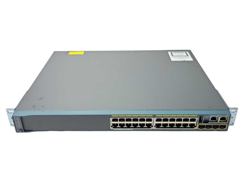 Cisco WS-C2960S-24PS-L 24 Port Gigabit 370W PoE+ Switch _