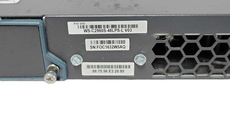 Cisco WS-C2960S-48LPS-L PoE 48-Port Gigabit 4x SFP Network switch _