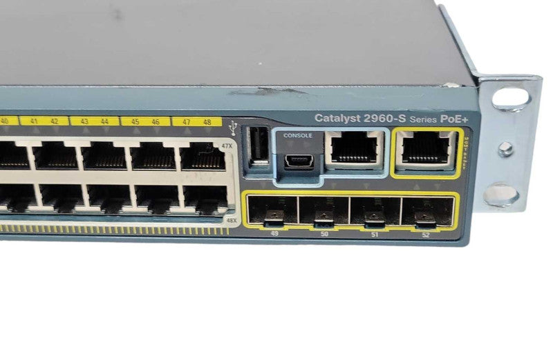 Cisco WS-C2960S-48LPS-L PoE 48-Port Gigabit 4x SFP Network switch _