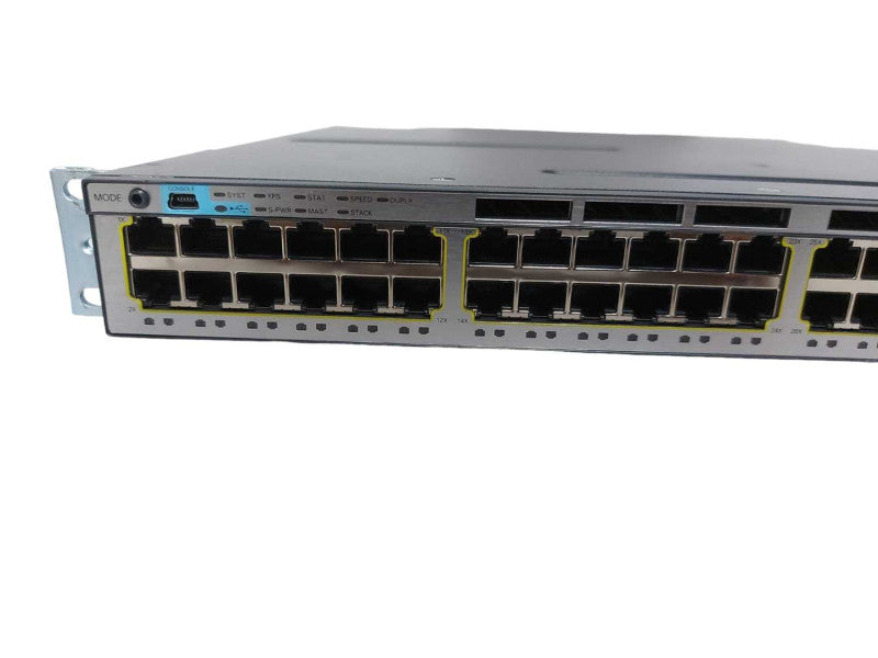 Cisco WS-C3750X-48T-L V05 48x port Gigabit Switch / GbE Module / Fact Reset #