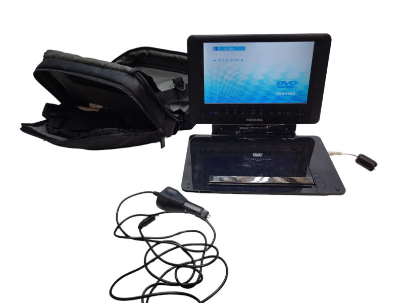 Toshiba SDP94SKN 9 inch Portable DVD Player with battery, accessories & bag &