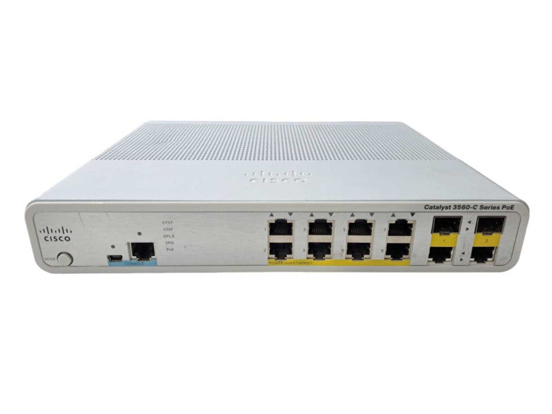 Cisco WS-C3560C-8PC-S 8 Port Fast PoE Compact Switch | Factory Reset )