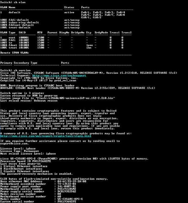 Cisco WS-C3560C-8PC-S 8 Port Fast PoE Compact Switch | Factory Reset )