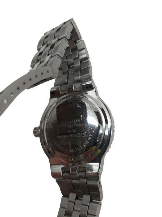 Hudson Stainless Steel Watch 6111 1ATM Water Resistant Japan Movement =