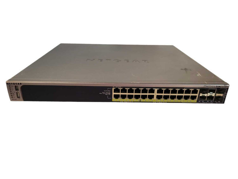 Netgear ProSafe 24-port Gigabit L2 + Managed Stackable Switch PoE GSM7228PS !