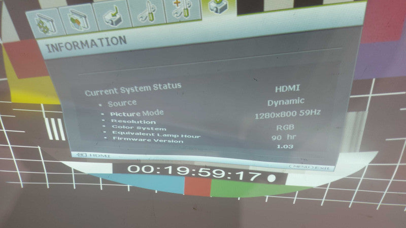 BENQ MW851UST HDMI PROJECTOR ULTRA SHORT THROW 90 HOURS #
