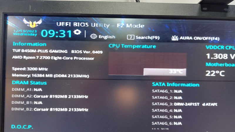 Blackbox PC Ryzen 7 2700 8C16T 3.20ghz / 16gb ram / Quadro P600 gpu #