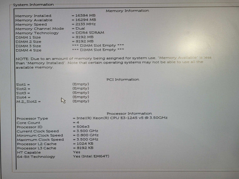 Dell precision T3620 Xeon E3-1245 V5 @ 3.50ghz / 16gb ram / NO HDD/GPU !