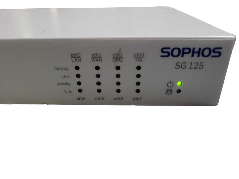 Sophos SG 125 rev.1 8-Port Gigabit Router Firewall Security Appliance, READ _