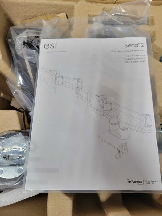 Open Box esi Sena 2 Dual Fixed + Motion monitor arm _