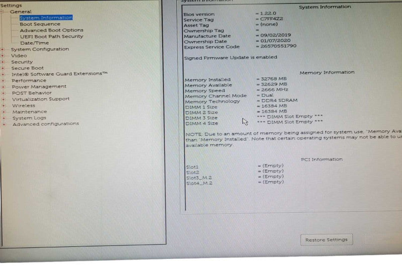 Dell Precision 3430, Xeon E-2146G 3.50GHz, 32GB DDR4, No HDD _